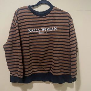 ZARA Woman Striped Pull Over